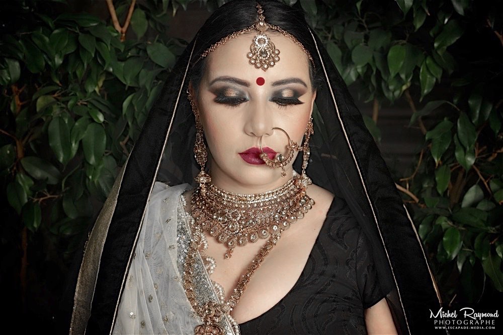 robe de mariage indienne noir